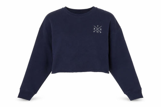Bella + Canvas Womens Blue Cotton Pullover Sweatshirt Size M Pullover