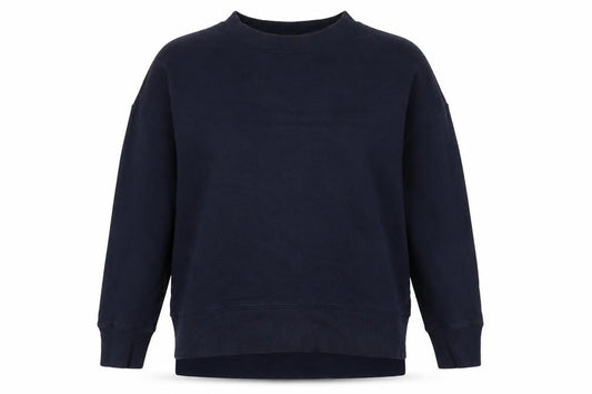 Monki Womens Blue Cotton Pullover Sweatshirt Size L Pullover