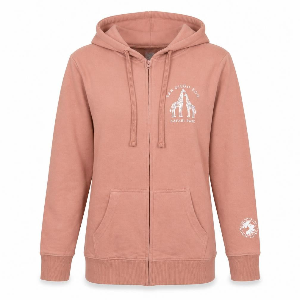 Cotton Heritage Womens Pink Cotton Full Zip Hoodie Size S Zip