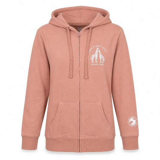 Cotton Heritage Womens Pink Cotton Full Zip Hoodie Size S Zip