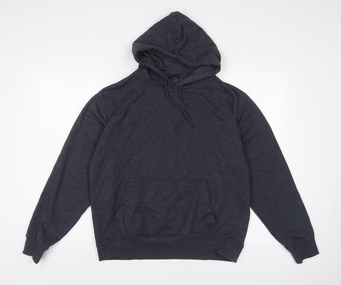 Bakaruda Mens Grey Cotton Pullover Hoodie Size M