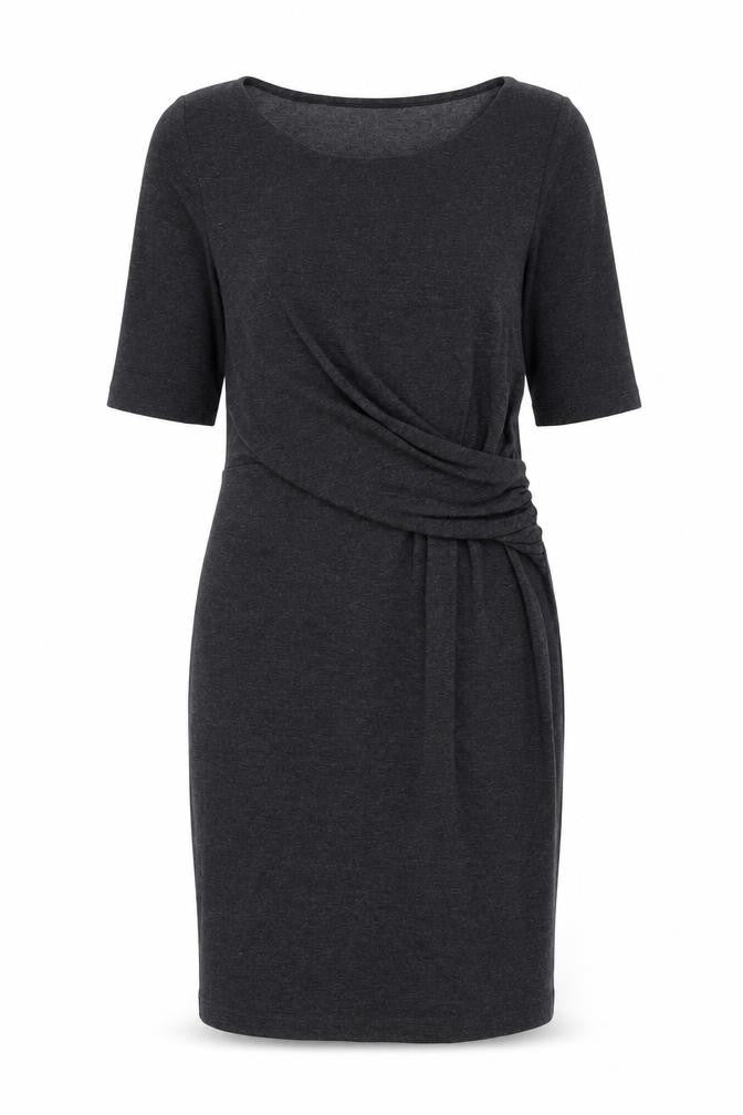 Phase Eight Womens Grey Viscose Sheath Size 12 Round Neck Pullover