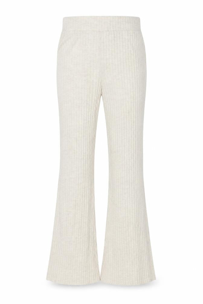 H&M Womens Beige Polyester Trousers Size S L31 in Regular