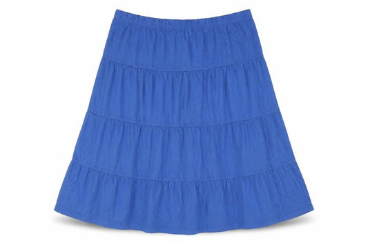 American Sweetheart Womens Blue Cotton A-Line Skirt Size 39 in