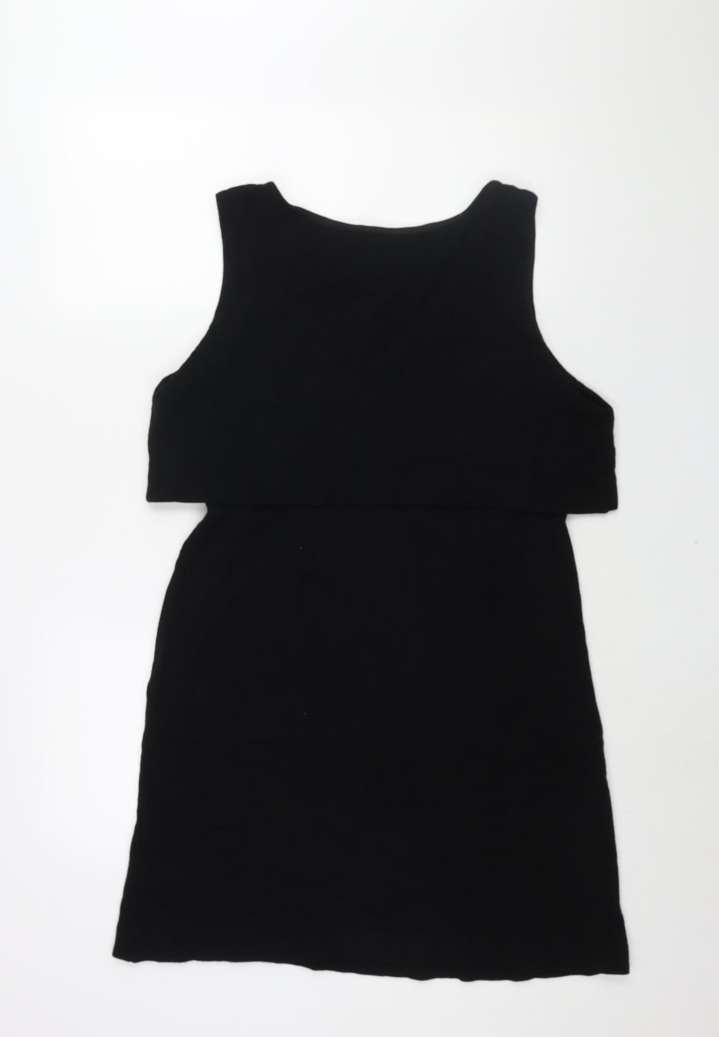 Phase Eight Womens Black Viscose Shift Size 18 Boat Neck Pullover