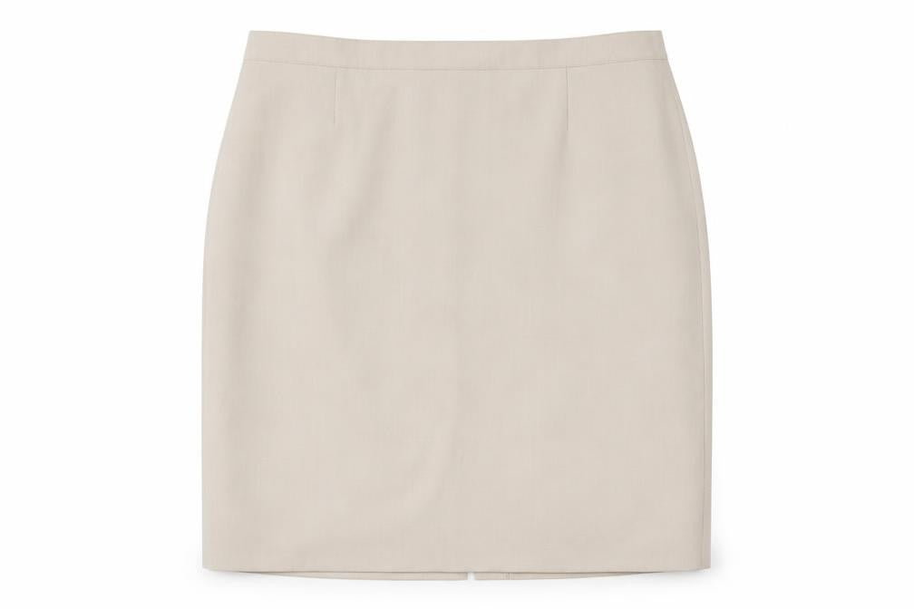 Debenhams Womens Beige Polyester A-Line Skirt Size 22 Zip