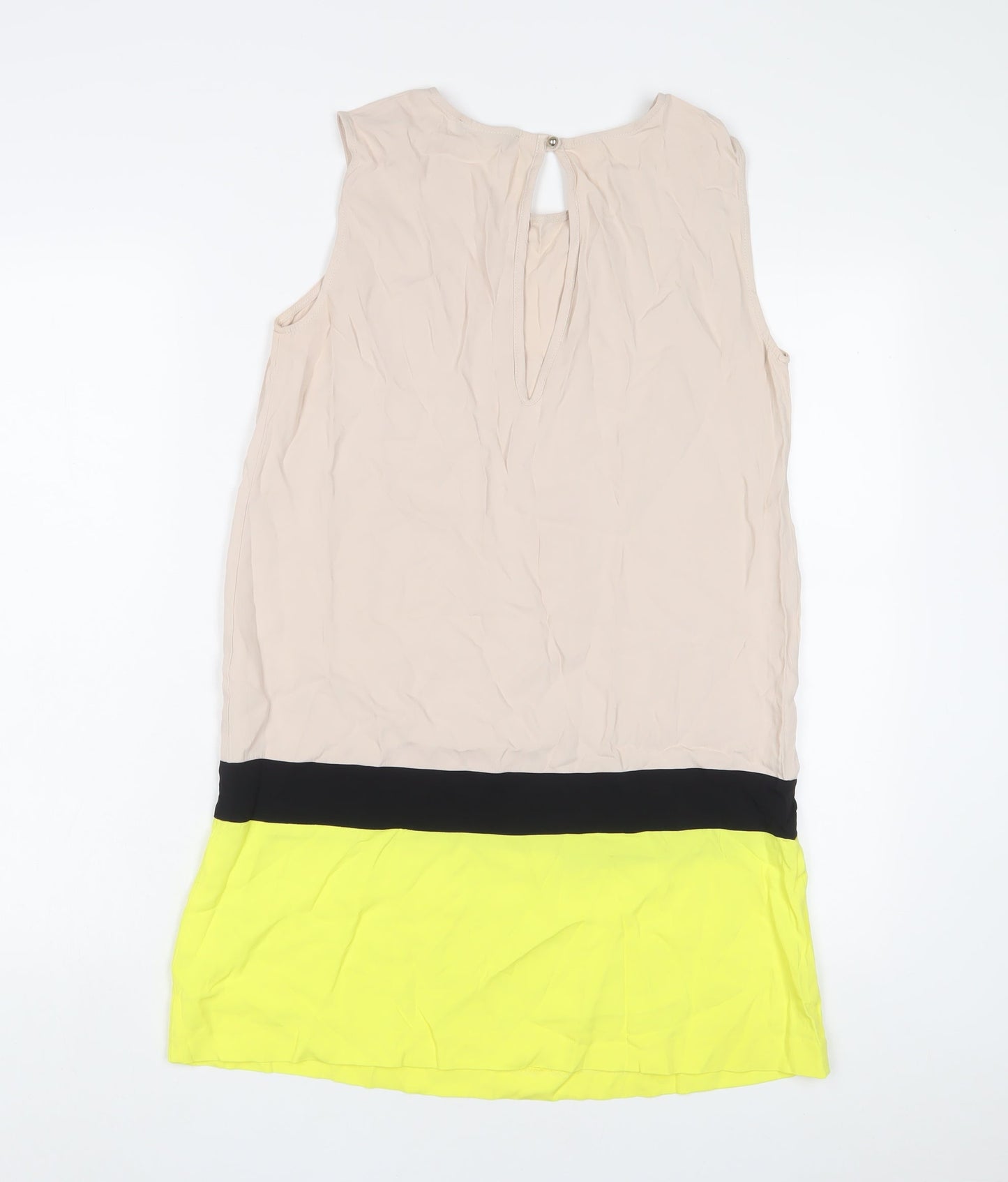 PINKO Womens Multicoloured Viscose A-Line Size 8 Scoop Neck Pullover
