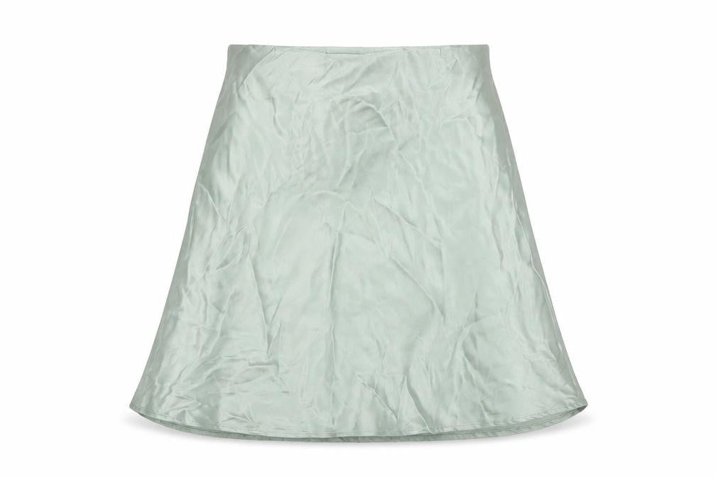 H&M Womens Green Polyester A-Line Skirt Size XS