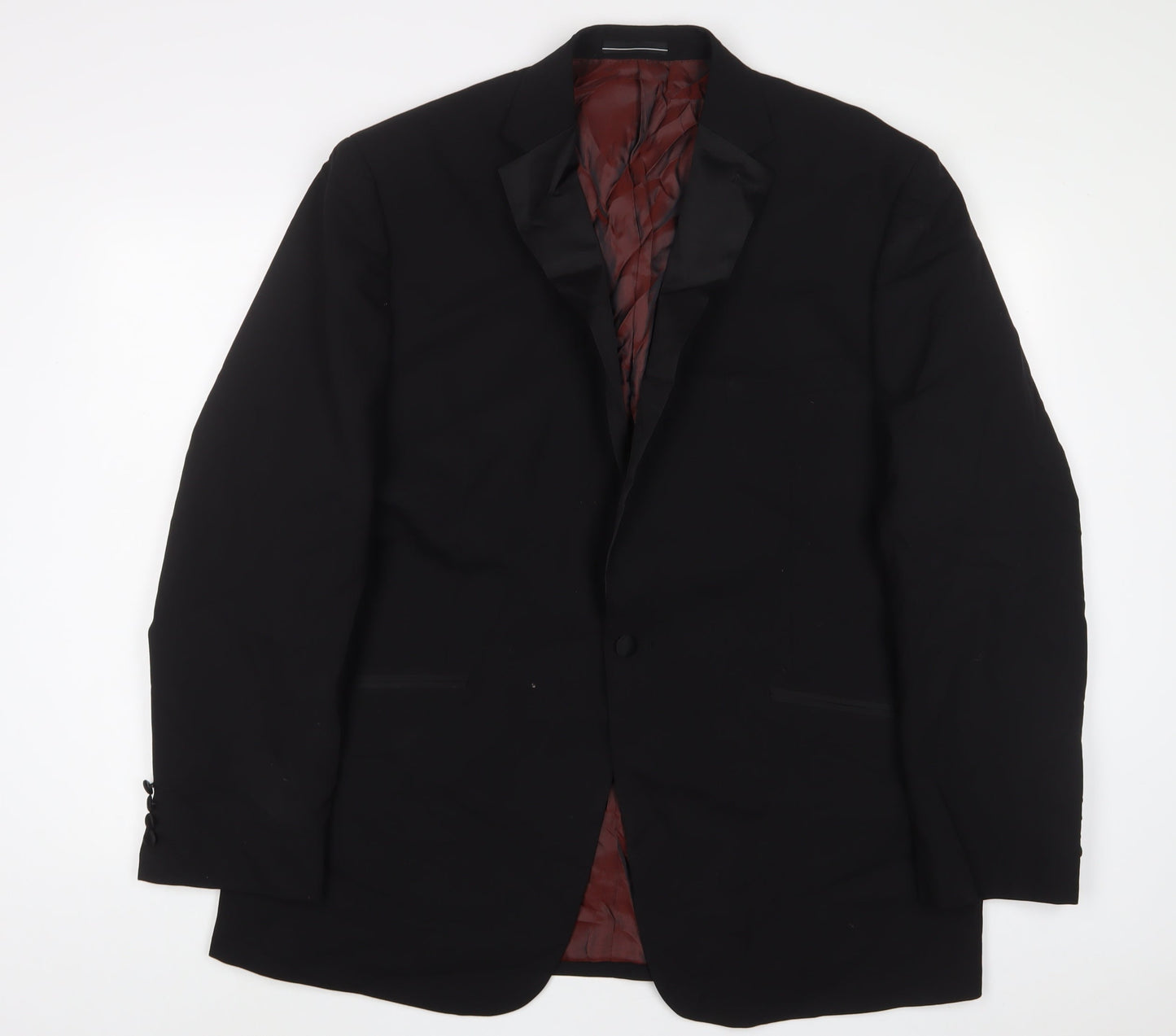 Greenwoods Mens Blue Wool Jacket Suit Jacket Size 46 Regular