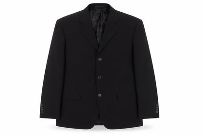 George Mens Black Polyester Jacket Suit Jacket Size 42 Regular