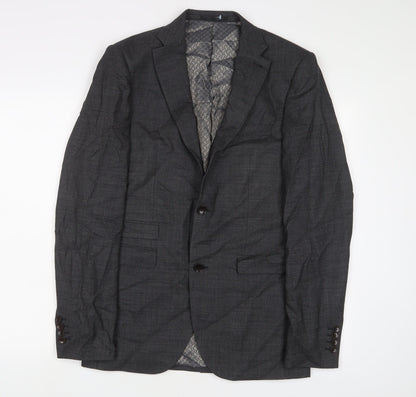 Next Mens Grey Wool Jacket Suit Jacket Size 38 Regular