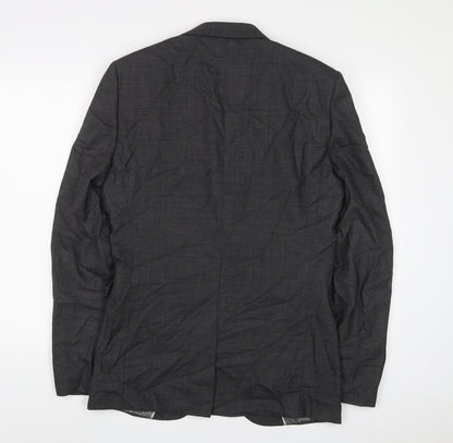 Next Mens Grey Wool Jacket Suit Jacket Size 38 Regular
