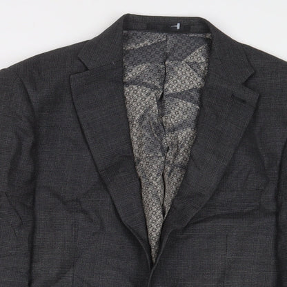 Next Mens Grey Wool Jacket Suit Jacket Size 38 Regular
