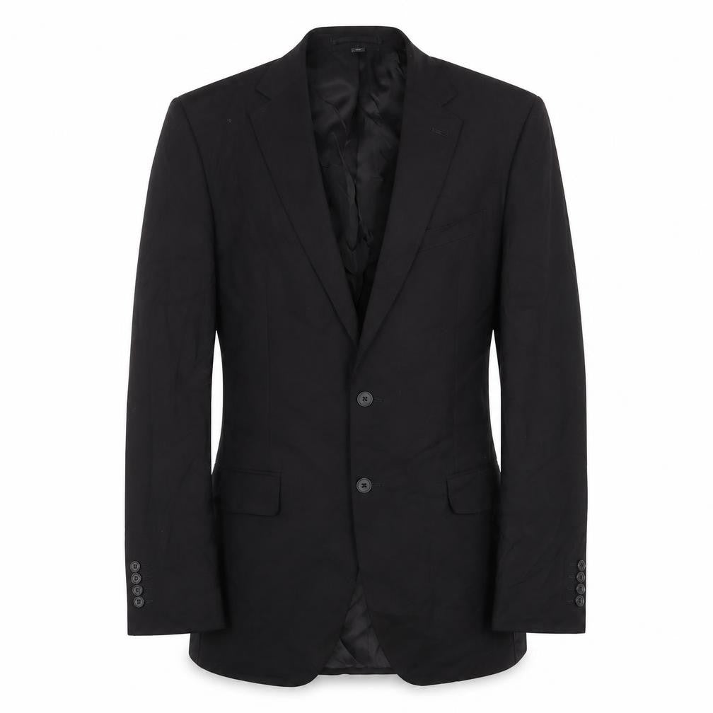 Marks & Spencer Mens Black Polyester Jacket Suit Jacket Size 40 Regular