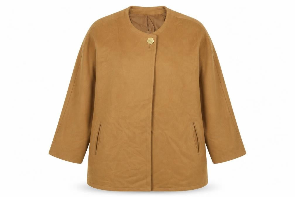Luis Cassidy Womens Beige Jacket Size 12 Button