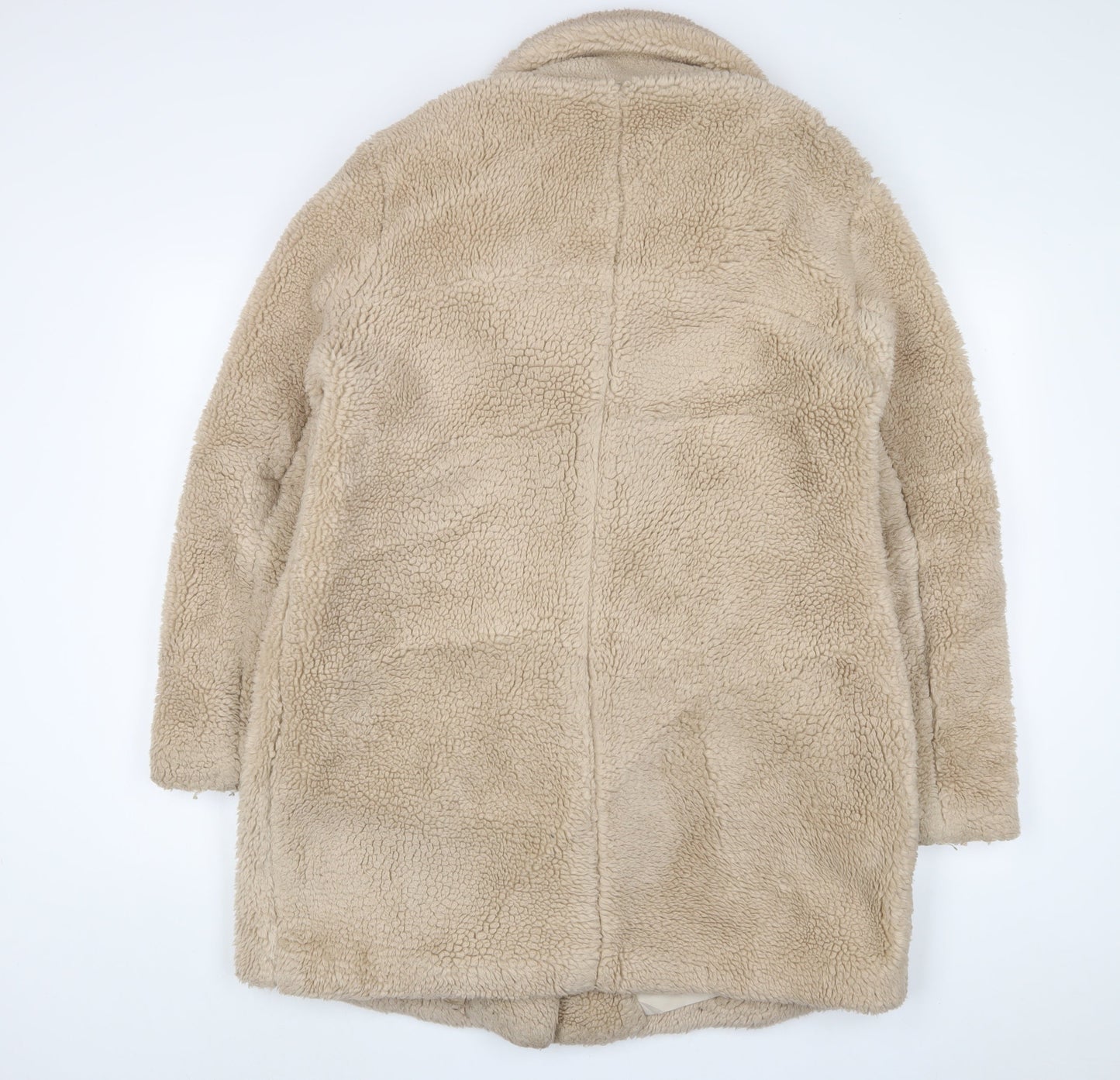 NEXT Womens Beige Jacket Size 14 Button - Pockets