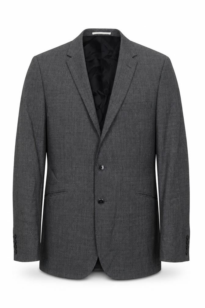 John Lewis Mens Grey Wool Jacket Suit Jacket Size 42 Regular