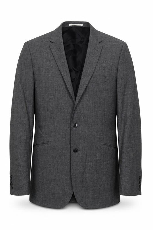 John Lewis Mens Grey Wool Jacket Suit Jacket Size 42 Regular