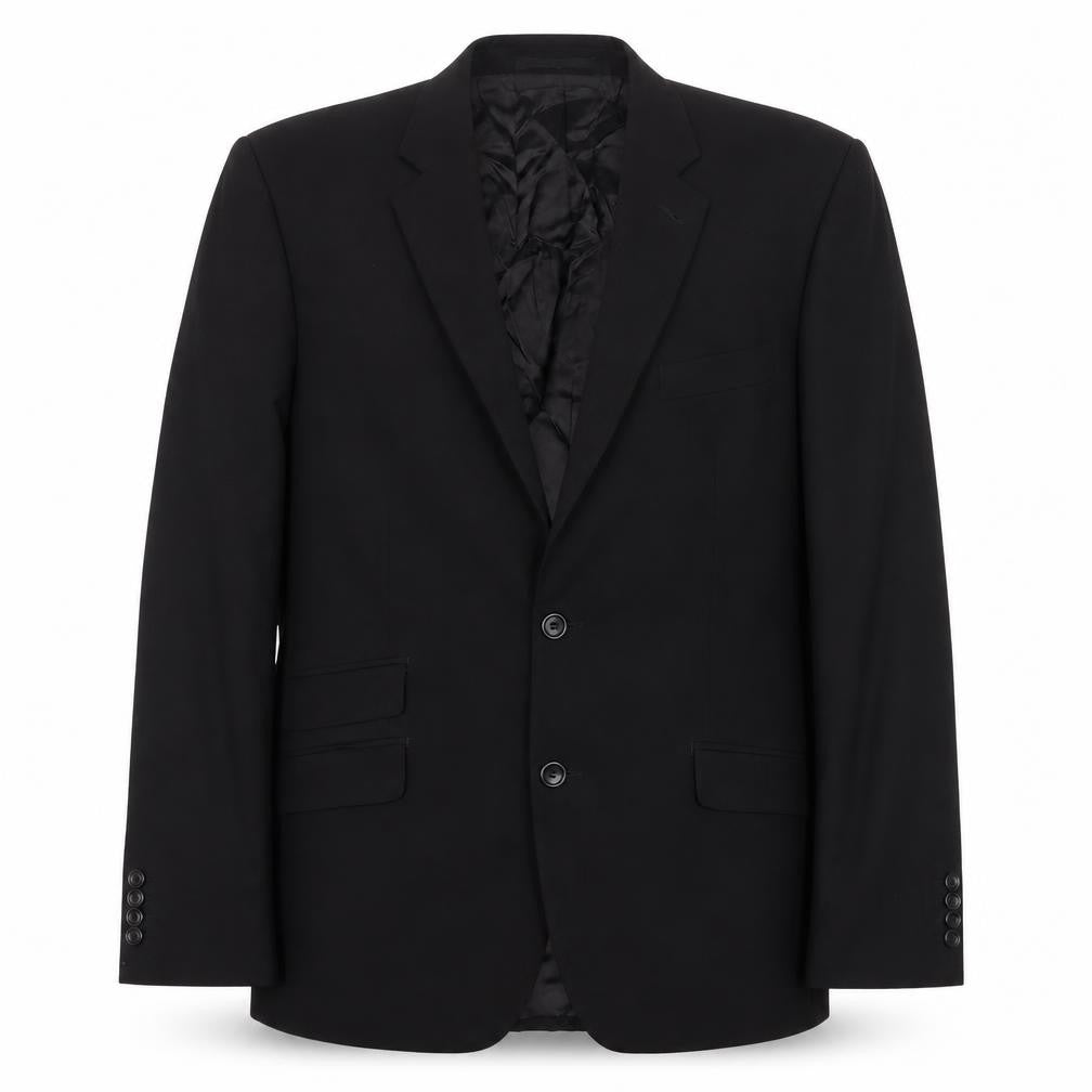 Kenneth Cole Mens Black Wool Jacket Suit Jacket Size 42 Regular