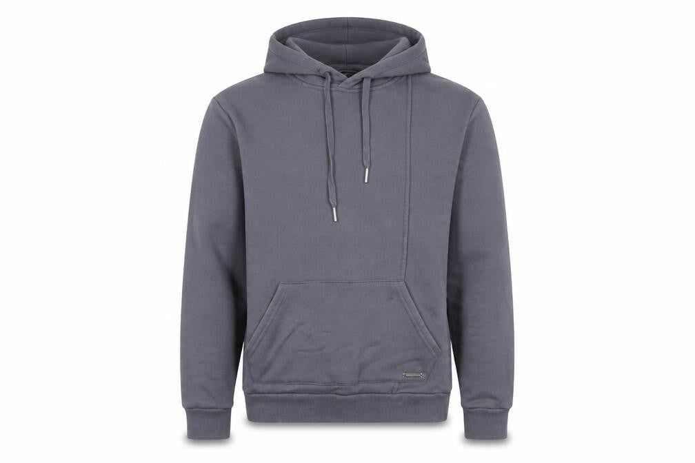 Manière De Voir Mens Grey Cotton Pullover Hoodie Size S