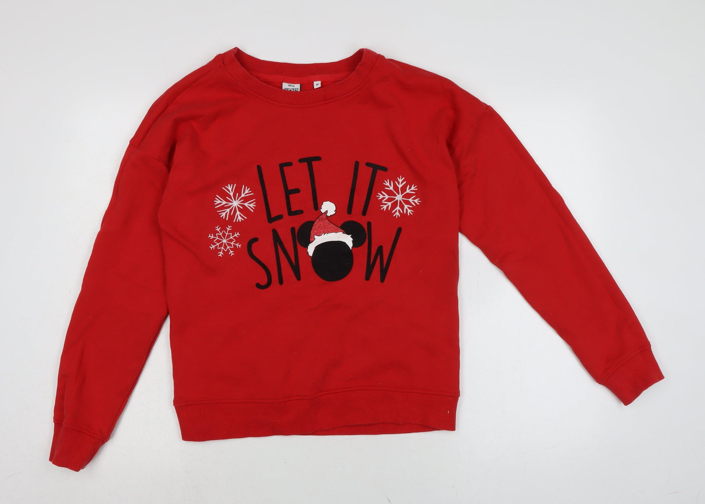 NEXT Womens Red Cotton Pullover Sweatshirt Size M