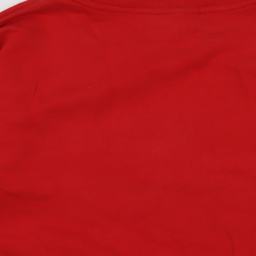 NEXT Womens Red Cotton Pullover Sweatshirt Size M