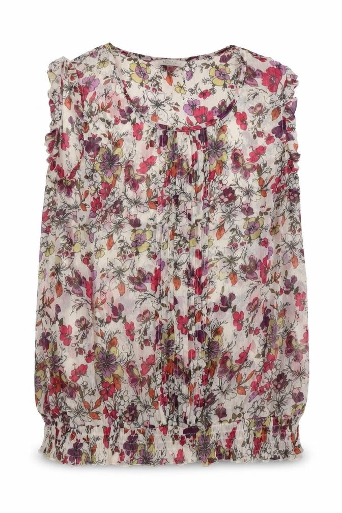 Casual collection Womens Multicoloured Floral Polyester Basic Blouse Size 14 Collared