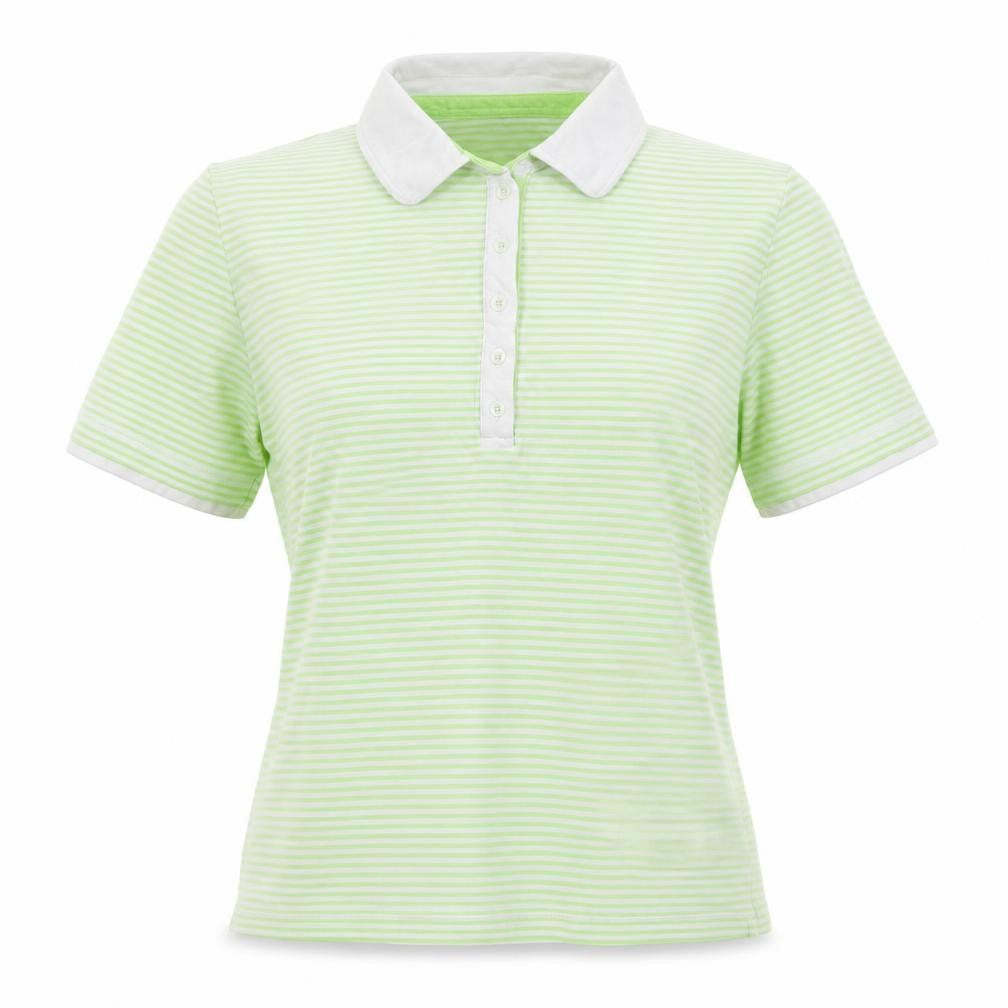 Gray & Osborne Womens Green Cotton Basic T-Shirt Size 18 Collared - Check measurements