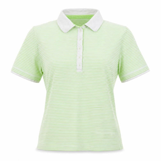 Gray & Osborne Womens Green Cotton Basic T-Shirt Size 18 Collared - Check measurements