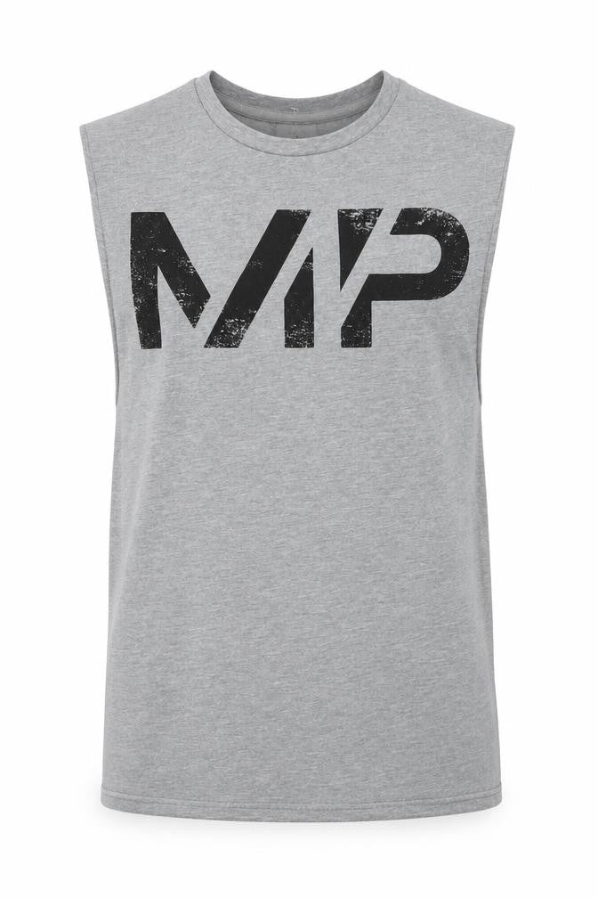 Myprotein Mens Grey Cotton T-Shirt Size S Crew Neck