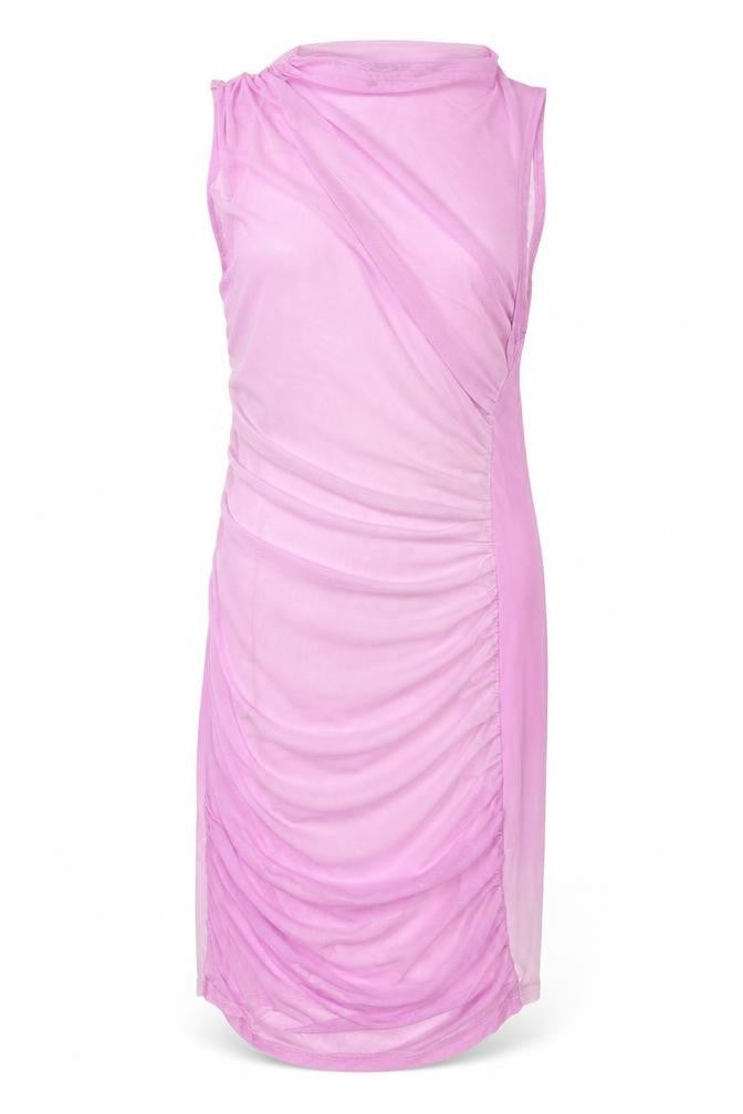 Zara Womens Pink Polyester Bodycon Size M Round Neck Pullover