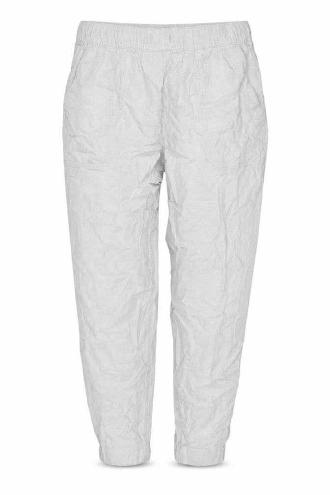 NEXT Womens Grey Linen Trousers Size 10 L25 in Regular