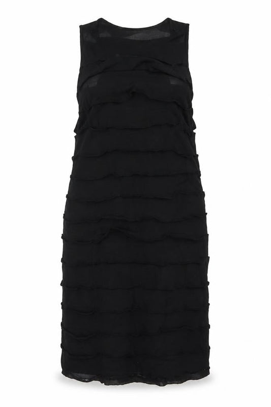 River Island Womens Black Polyester A-Line Size 18 Round Neck Pullover