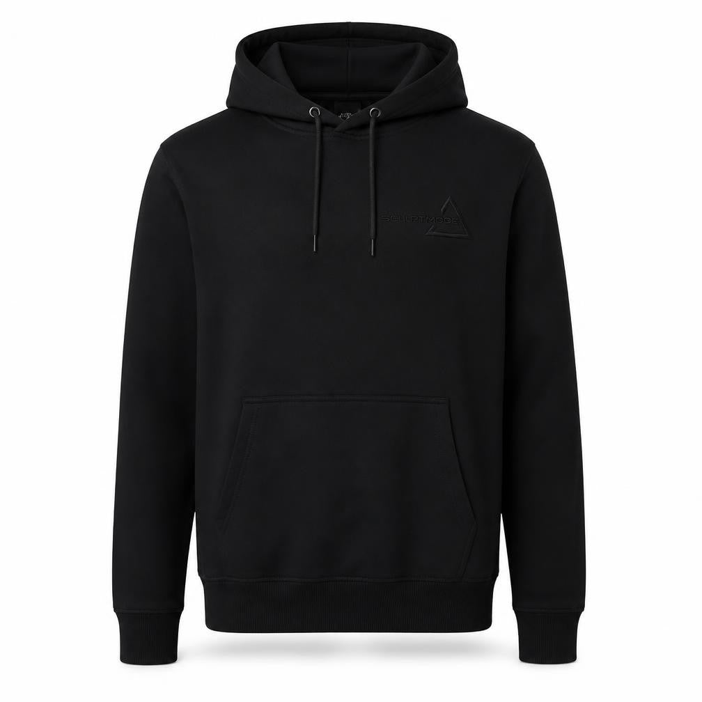 Sculptmode Mens Black Cotton Pullover Hoodie Size XS