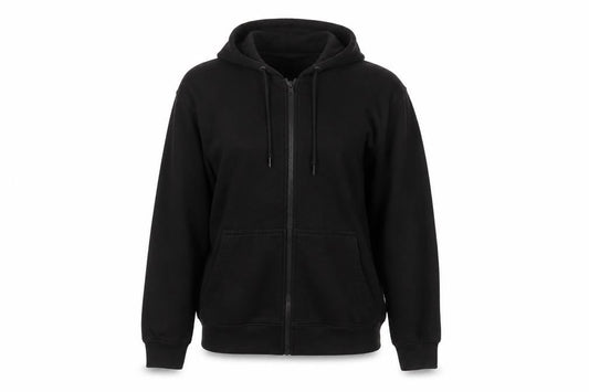 PRETTYLITTLETHING Womens Black Cotton Full Zip Hoodie Size S