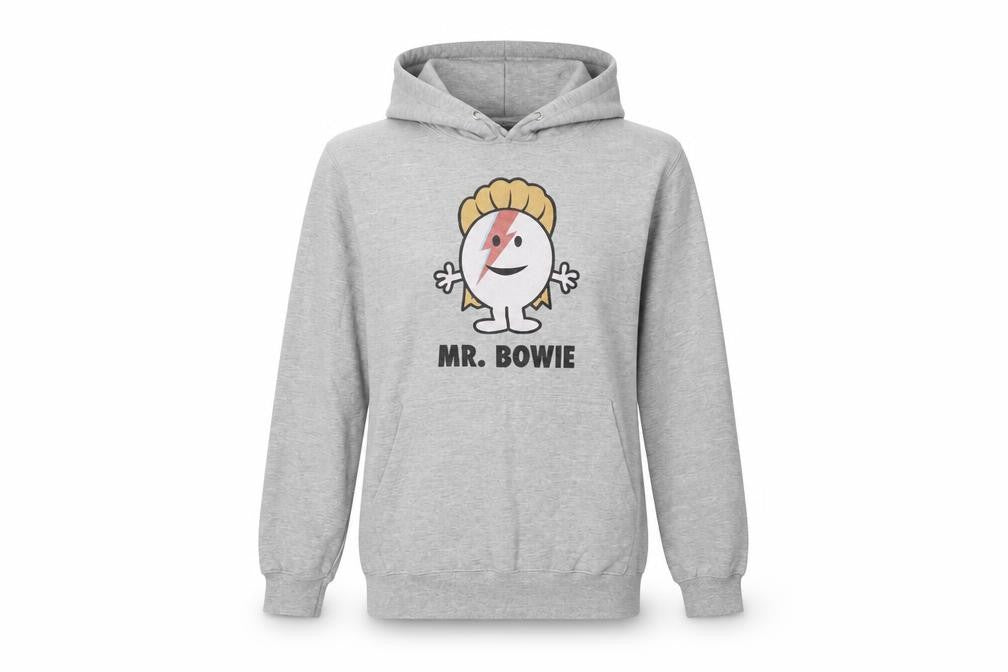 Just Hoods Womens Grey Cotton Pullover Hoodie Size S - Mr Bowie