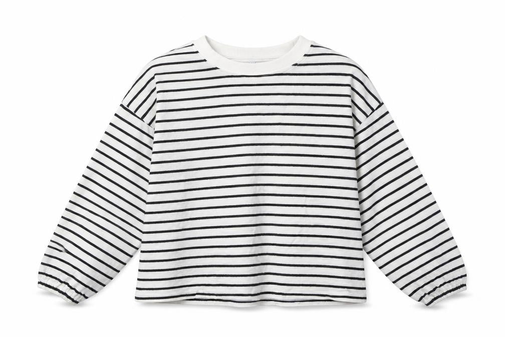Marks & Spencer Girls Ivory Crew Neck Spotted Cotton Pullover Jumper Size 10-11 Years