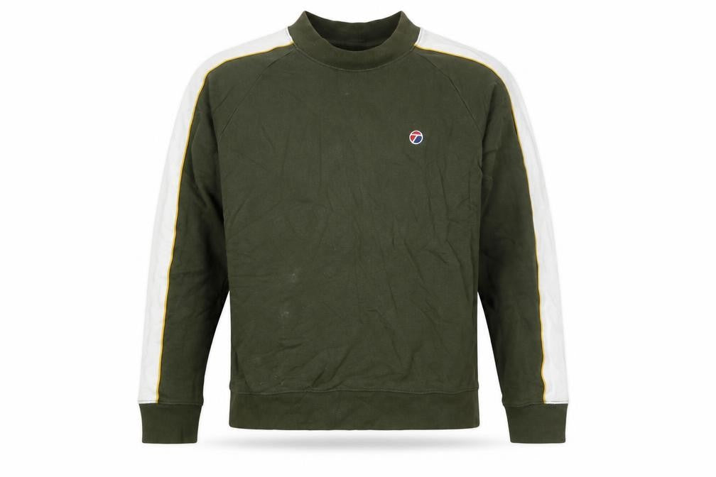 Topshop Mens Green Cotton Pullover Sweatshirt Size L