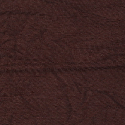 Marks & Spencer Womens Brown Cotton Basic Button-Up Size 20 Collared