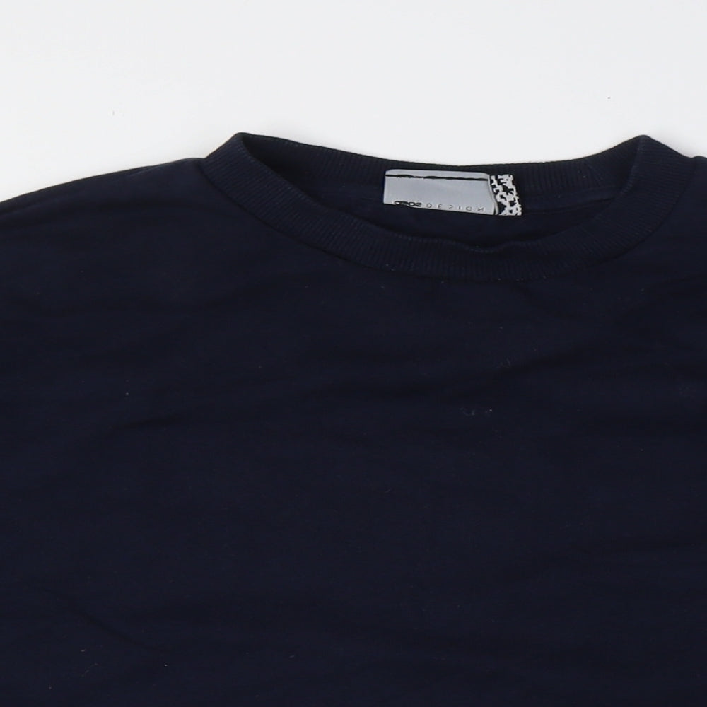 ASOS Mens Blue Cotton Pullover Sweatshirt Size L