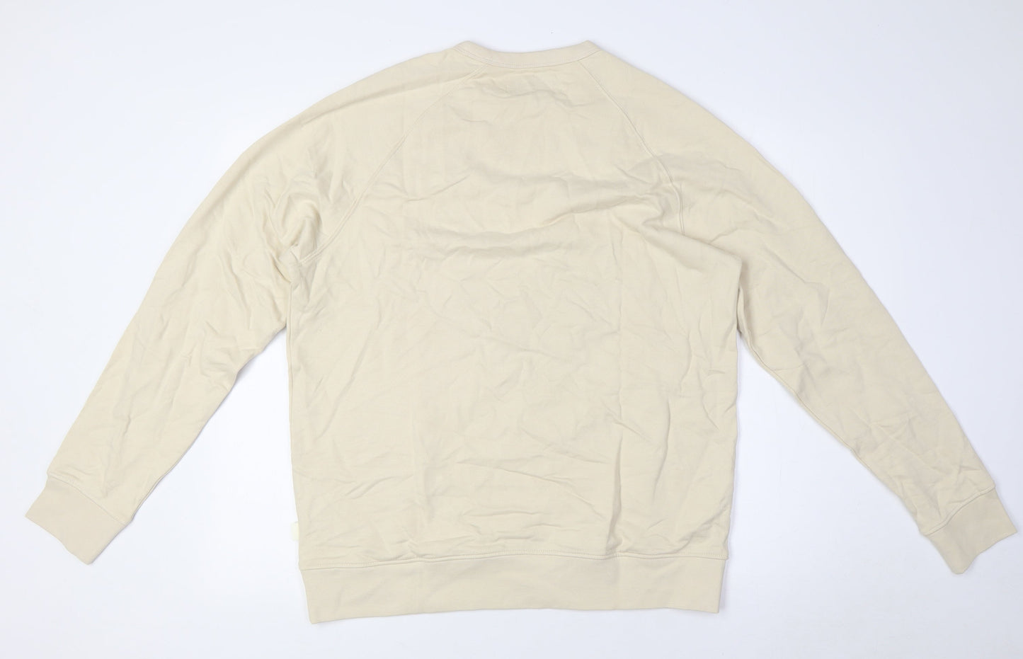 Marks and Spencer Mens Beige Cotton Pullover Sweatshirt Size M
