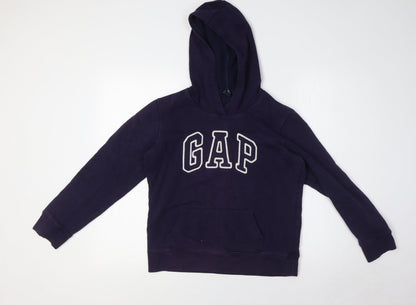 Gap Womens Blue Cotton Pullover Hoodie Size XS