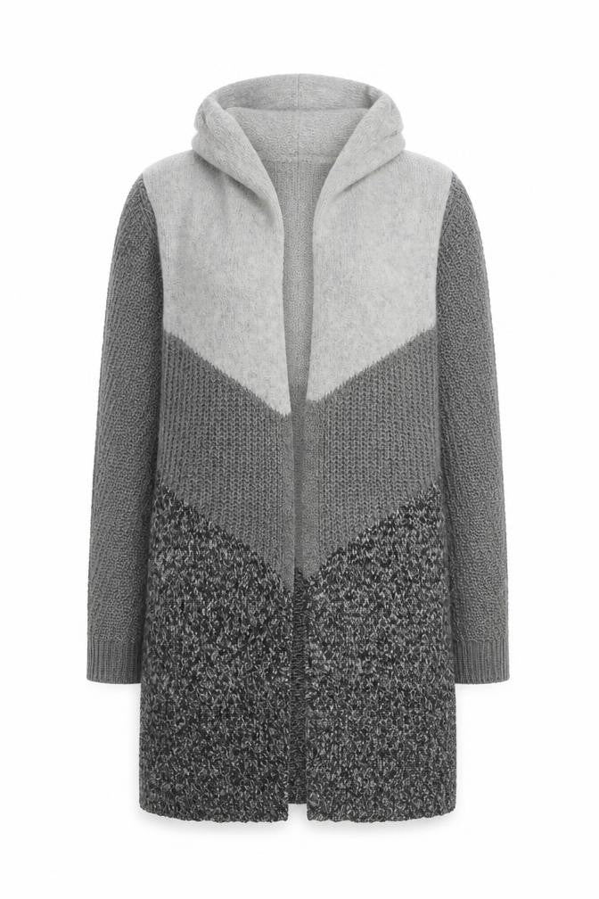Marks & Spencer Womens Grey V-Neck Acrylic Cardigan Jumper Size S