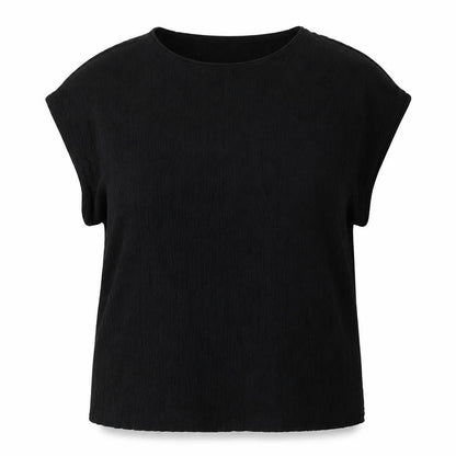 Marks & Spencer Womens Black Polyester Basic Button-Up Size 20 Boat Neck