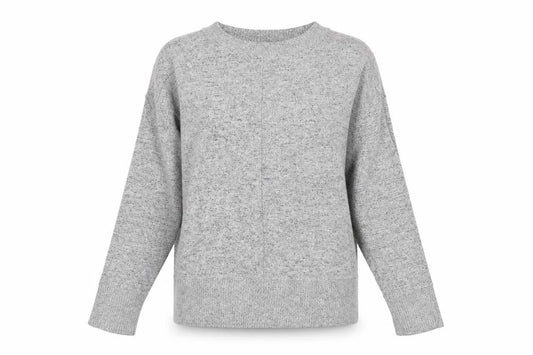 Next Womens Grey Round Neck Viscose Pullover Jumper Size 10 - Flecked