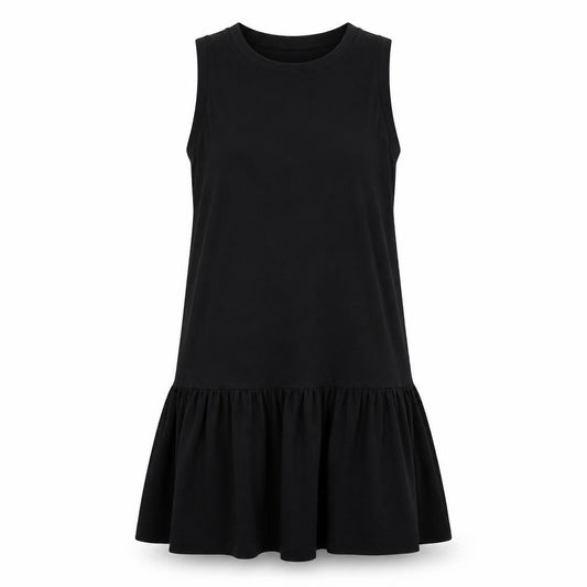 Madewell Womens Black Cotton A-Line Size M Round Neck - Peplum