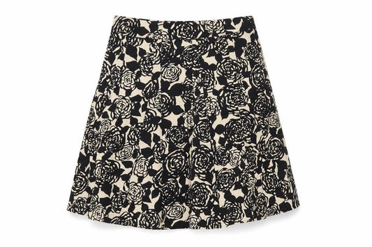 BM Womens Multicoloured Floral Cotton A-Line Skirt Size 16