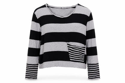Next Womens Multicoloured Boat Neck Striped 100% Cotton Pullover Jumper Size 12