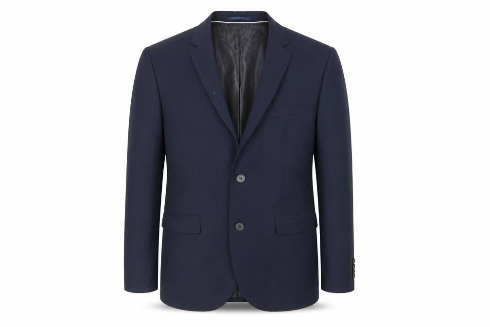 H&M Mens Blue Polyester Jacket Suit Jacket Size 42 Regular