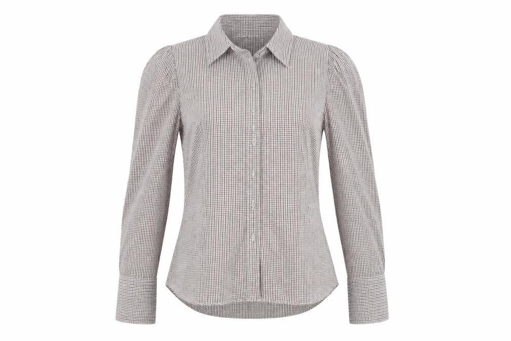 Zara Womens Red Check Cotton Basic Button-Up Size M Collared